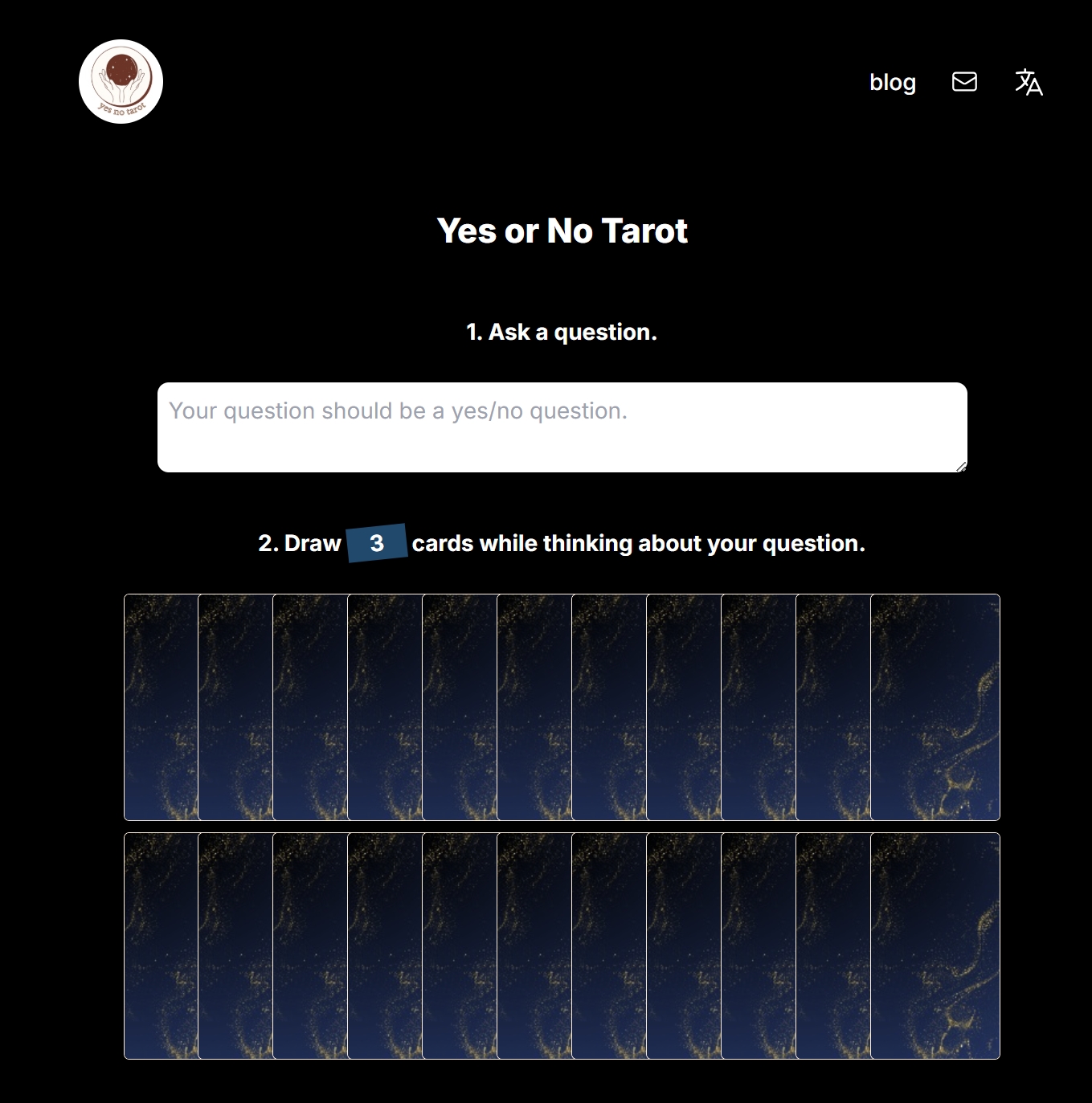 AI yes-or-no tarot reader