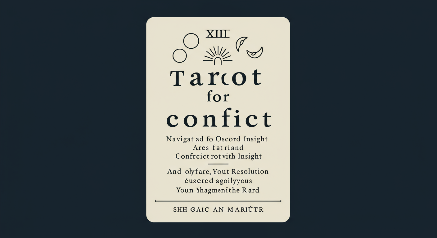 Tarot for Conflict: Navigate Discord with Insight