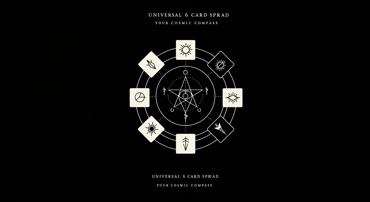 Universal 6 Card Spread: Your Cosmic Compass