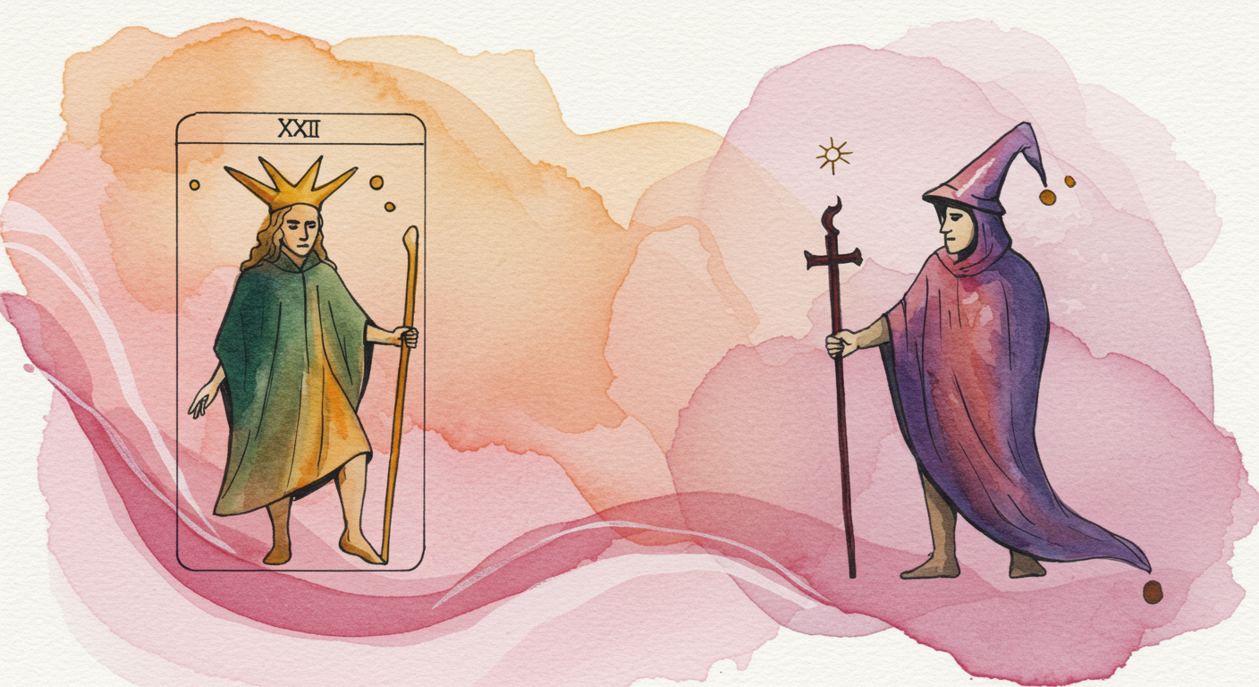 Tarot's Fool & Hermit: New Beginnings & Inner Wisdom