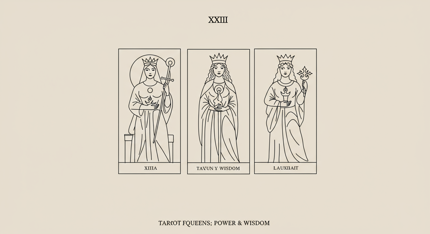 Tarot's Four Queens: Power & Wisdom