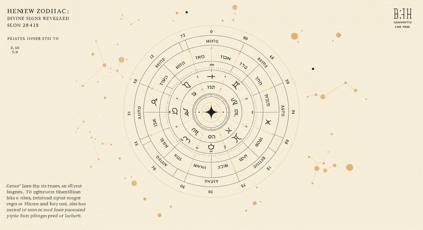 Hebrew Zodiac: Divine Signs Revealed