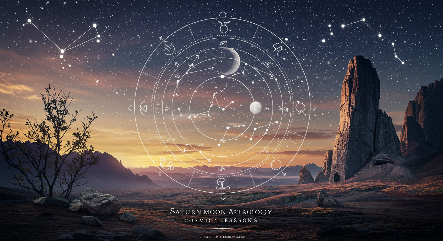 Saturn Moon Astrology: Cosmic Lessons