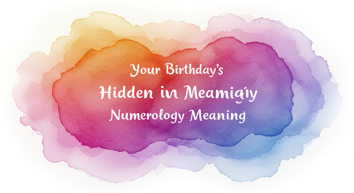 Your Birthday's Hidden Numerology Meaning